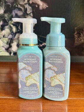 NEW 2-Pc Morning Rainstorm Foaming Hand Soap Bath & Body Works